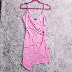 Hot Pink Wrap Dress NWOT